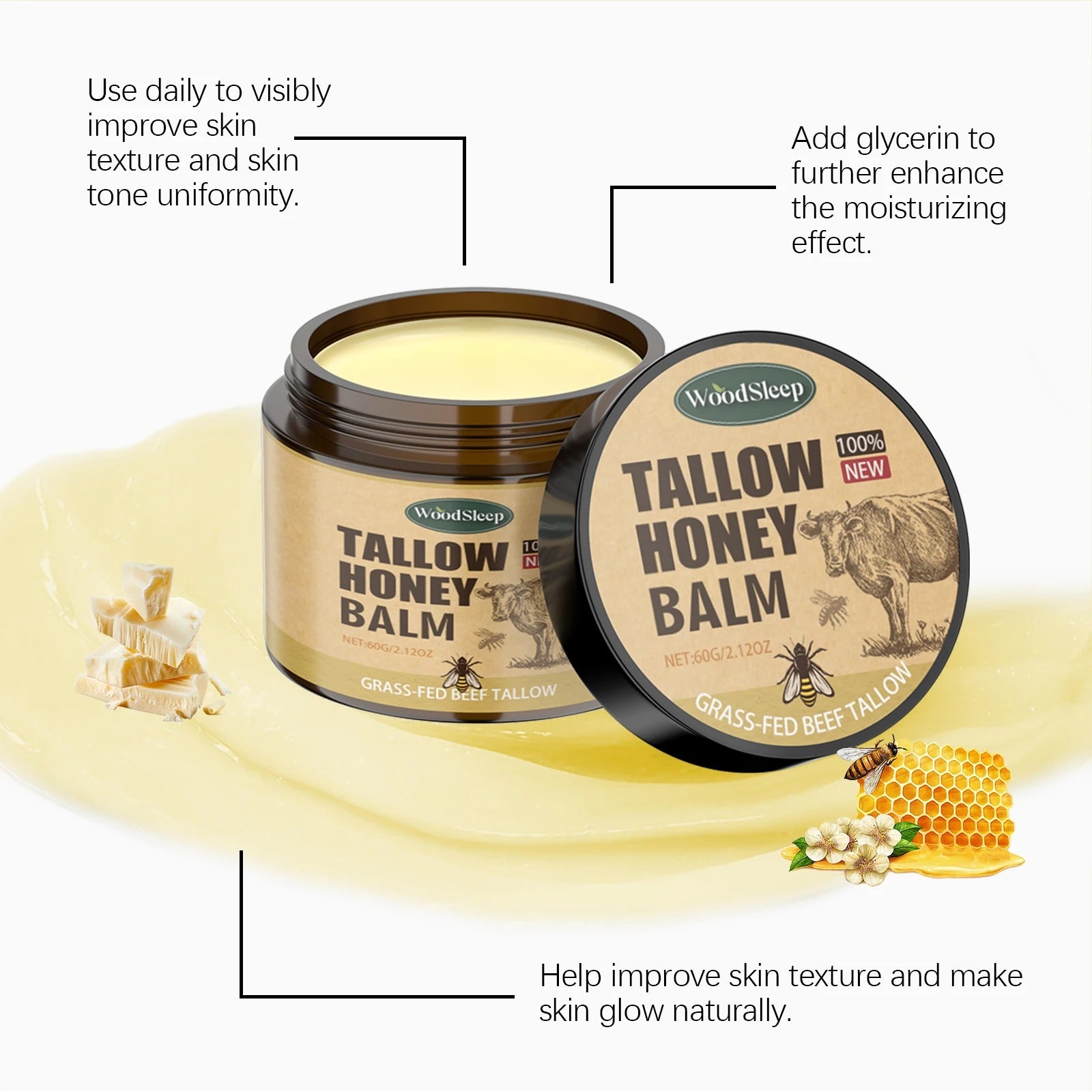 Tallow Honey Balm - 60G